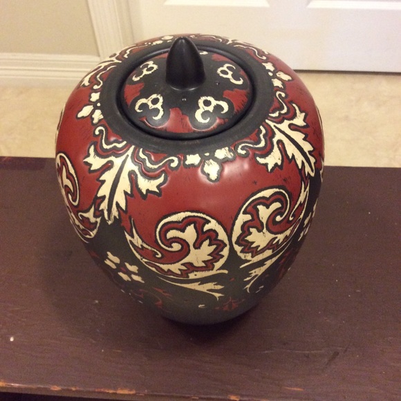 Unmarked Vintage Earthtone Vase lid Mint Condition